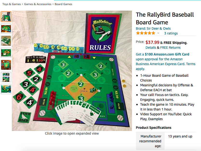 Where to Buy the #RallyBird #Baseball #BoardGame Today